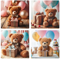 AI afbeelding knuffelbeer cadeau